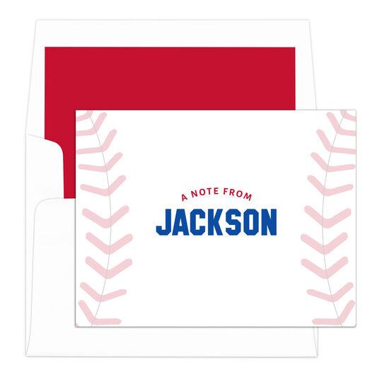 Baseball Folded Note Cards